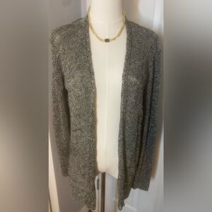 Eileen Fisher Heather Gray Knit Cardigan
